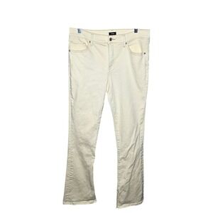 Express Skyscraper Mid Rise Bootcut Jeans Size‎ 12R Soft Butter Yellow Stretch